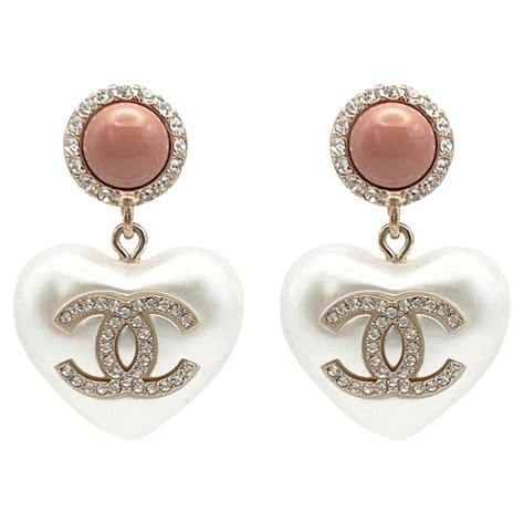 coco chanel pink earrings|coco chanel earrings for sale.